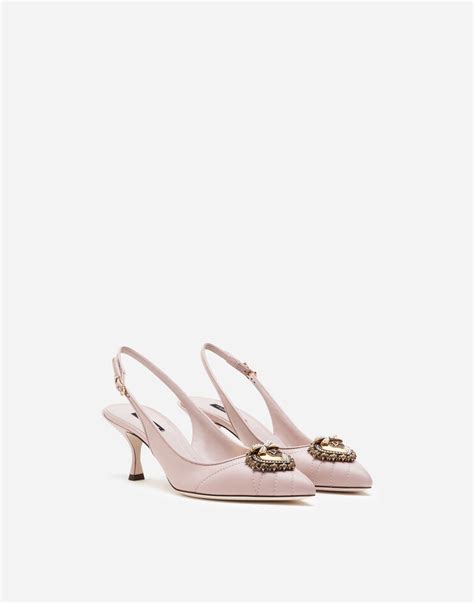 dolce gabbana pink heels|dolce & gabbana slingback heel.